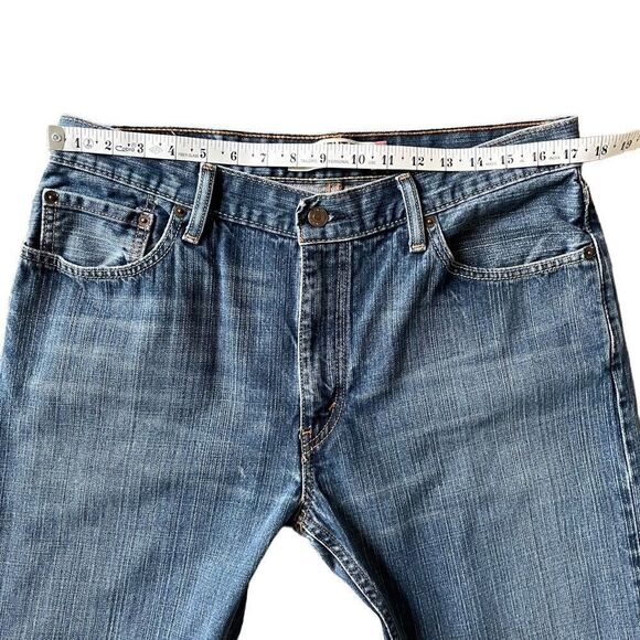 Levi’s 505 Vintage Straight Fit Straight Leg Denim Men’s Jeans Size 34x30 - Picture 9 of 10